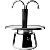 Ibili Petite machine à espresso 2 tasses Argent Argent One Size