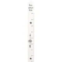 Roba Toise Bébé En Bois Rock Star Baby - Échelle Jusqu'à 150 Cm - Blanc/Anthracite