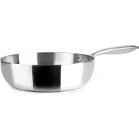 Ibili Triply Natural Frying Pan 32 Cm Argenté