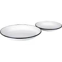 Ibili Assiette Creuse Email Vitrifie Blanc 0 24