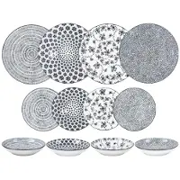 Ibili Armonia Tableware 12 Pieces Argenté