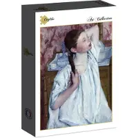 Grafika Mary Cassatt : Jeune Fille Coiffant ses Cheveux, 1886
