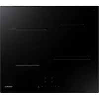 Samsung NZ64T3706A1, Noir, Encastrable, 60 cm, Plaque de cuisson à induction avec zones, Verre, 4 zones/zones