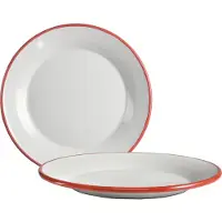Jamon Assiette Plate Email Bordeaux 22 Cm
