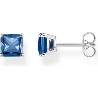 Thomas Sabo Boucles d'oreilles pierre bleue, (Argent 925)