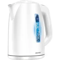 MPM MCZ-66 Bouilloire électrique Intérieur éclairé1,7L,sans fil,arrêt automatique Blanc