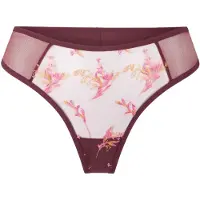 Lingadore String moutarde / rose clair / bordeaux