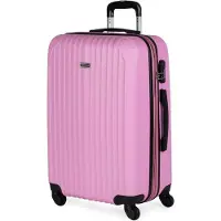 Itaca pour femme. T71560-08 Mallette de voyage à 4 roulettes Medium T71560 rose -66x41x27cm (OSFA), Casuel, ABS/Polycarbonate