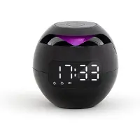 Livoo Enceinte réveil compatible Bluetooth Transparent