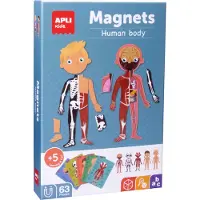 APLI Kids APLI - Tableau magnétique du corps humain 63 pièces
