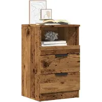 vidaXL Table de chevet vieux bois 40x36x65 cm bois d'ingénierie