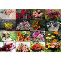Grafika Collage - Bouquets de Fleurs