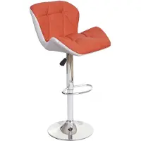 Mendler Tabouret De Bar Hwc-A92, Tabouret De Bar, Cuir Synthétique Réglable En Hauteur Couleur Terre Cuite