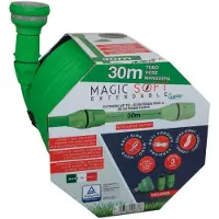 Idroeasy (30m) Tuyau d'arrosage extensible IT'S MAGIC SOFT, 3 tailles - Diamètre 16 mm (5/8") - Léger, sans nœuds, sans torsion, non toxique, Made In Italy