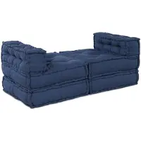 vidaXL Ensemble de canapés modulaires , 4 pièces, tissu indigo