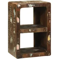 vidaXL Armoire TV Multicolore 36 x 30 x 54 cm Bois massif ancien