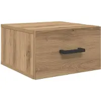 vidaXL Cabinet de chevet avec tiroir chêne artisanal 35 x 35 x 20 cm