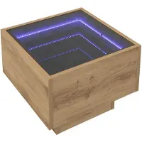 vidaXL Table basse chêne artisanal 40 x 40 x 30 cm Bois d'ingénierie