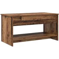 vidaXL Table basse en vieux bois 80 x 50,5 x 41,5 cm Bois composite