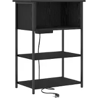 vidaXL Cabinet de chevet Chêne noir 55 x 31 x 76 cm Bois d'ingénierie