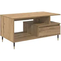 vidaXL Table basse en chêne Artisan 90 x 49 x 45 cm Bois composite