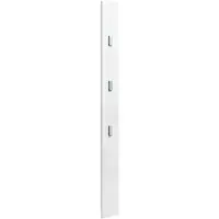 Helloshop26 Porte manteaux garde robe 170 cm crochets de vêtement mural panneau mural blanc 03_0002143