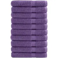 vidaXL Serviettes de qualité supérieure SOLUND 10 pcs violet 600 g/m²