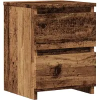 vidaXL Table de chevet vieux bois 30x30x40 cm bois d'ingénierie