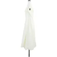 vidaXL Parasol de jardin, 395 x 395 x 245 cm, polyester, forme ronde