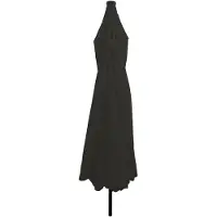 vidaXL Parasol de jardin noir 395 x 395 x 245 cm Polyester