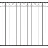 vidaXL Élément de clôture ASSEN, 170 x 150 cm, acier, gris