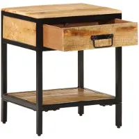 vidaXL Cabinet de chevet avec tiroir Marron 40 x 35 x 50 cm