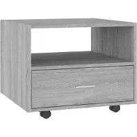 vidaXL Table basse Gris Sonoma 55x55x40 cm Bois composite
