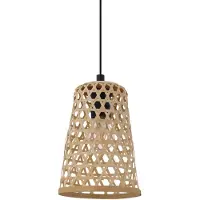Eglo 43252 CLAVERDON E27 Lampe à suspendre Ø180mm Noir Naturel