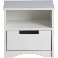 Kocot Table de chevet pour enfants "Classic" -40,5 x 39,5 x 30,5 cm- Blanc