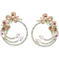 Avant Garde Boucles d'oreilles 'Agataette' rose
