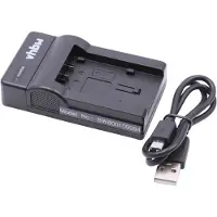 VHBW Chargeur USB-C compatible avec Panasonic HC-V500, HC-V100M, HC-V100, HC-V10 caméra caméscope action-cam + câble USB-C + témoin de charge