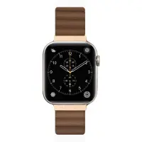 Laut Apple Watch NOVI LUXE 42/44/45/49 mm, brun sépia (42 mm, Similicuir), Sangles de montre, Marron