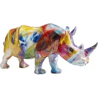 Kare design Déco Rhino halo de couleurs
