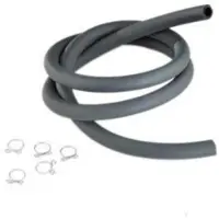 Teknix Durite Essence 6x10 Noir (1 Metre) Livre Avec 5 Collier