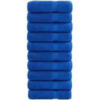 vidaXL Serviettes de bain de qualité supérieure SOLUND 10 pcs bleu