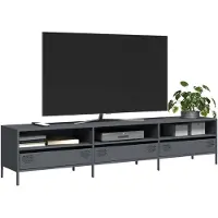 vidaXL Armoire TV anthracite 202x39x43,5 cm Acier laminé à froid