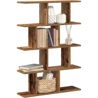 vidaXL Étagère cube murale 12 compartiments vieux bois bois ingénierie
