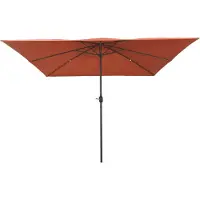 vidaXL Parasol de jardin terre cuite 295 x 295 x 245 cm