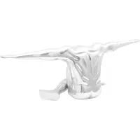 vidaXL Sculpture Argent 91.5 x 32 x 33 cm Aluminium