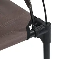vidaXL Lit pour chien marron 122 x 93 x 106,5 cm en acier