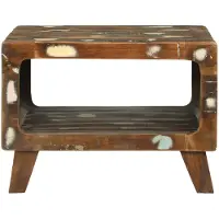 vidaXL Table basse 50X50X35 Cm Bois massif recyclé Lumarko