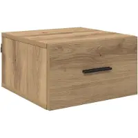 vidaXL Cabinet de chevet avec tiroir chêne artisanal 35 x 35 x 20 cm
