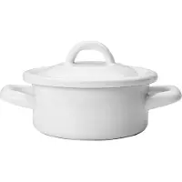 Ibili Casserole en émail avec couvercle 360 ml
