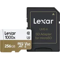 Lexar Micro-SDXC Professional 256 Go UHS-II 1000x + Adaptateur USB